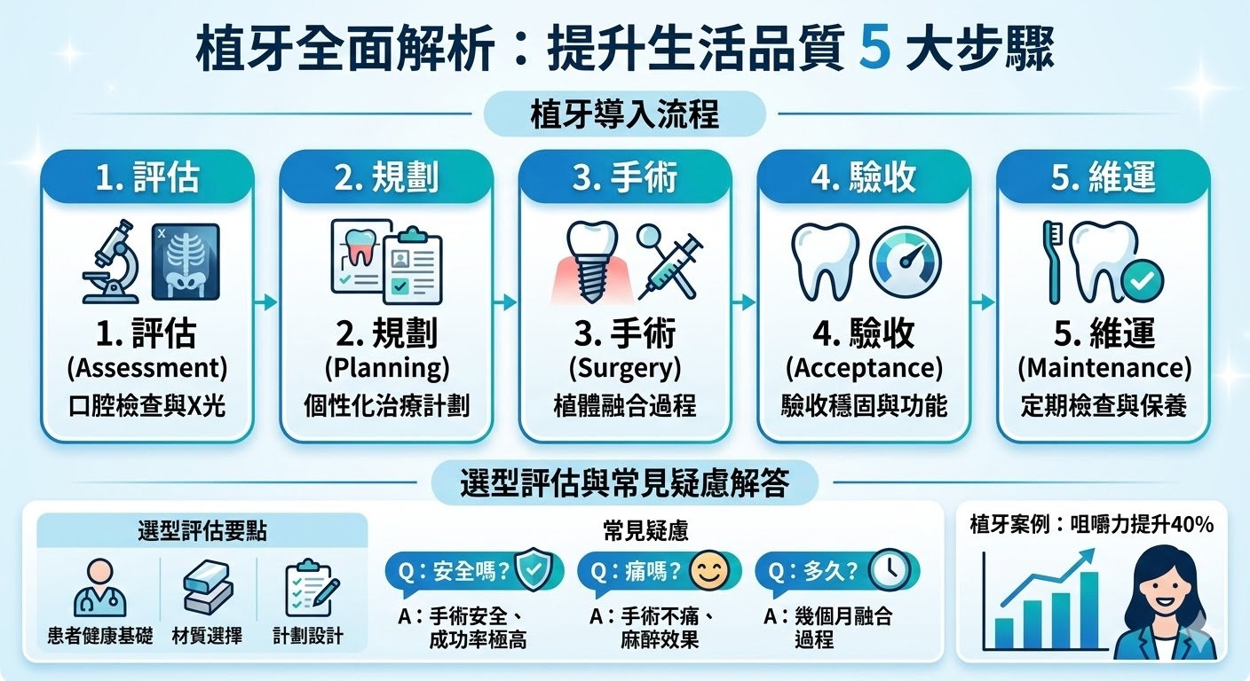 植牙是一項先進的牙科技術，旨在為缺牙患者提供一種長期穩定的解決方案。這種技術能夠根據患者的需求，選擇適合的植體，並進行手術以替代缺失的牙齒。植牙不僅能恢復自然的牙齒外觀，還能改善患者的咀嚼功能，顯著提升生活質量。隨著技術的不斷發展，植牙成為現代牙科治療中最受歡迎的選擇之一，廣泛應用於各種缺牙情況。